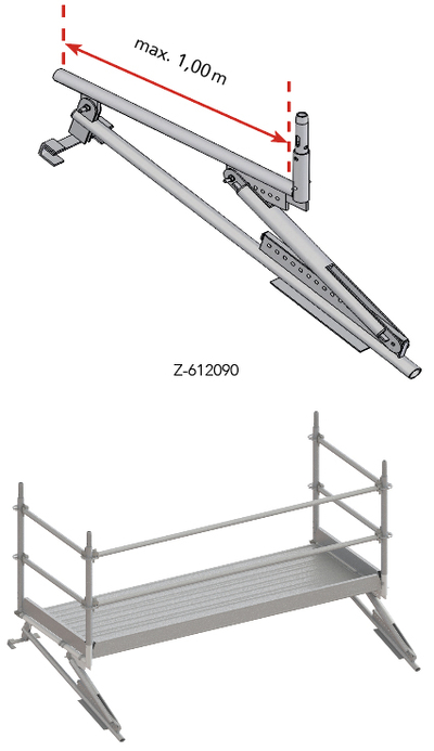 Mensola per parapetti da tetto Tobler SA