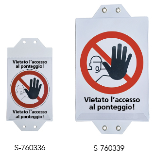 Inserto per controllo accesso al ponteggio Tobler SA