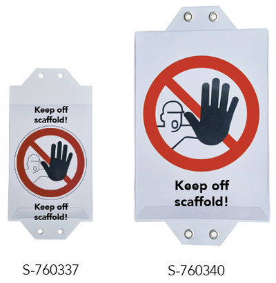 Sleeve for scaffolding test certificate Tobler AG